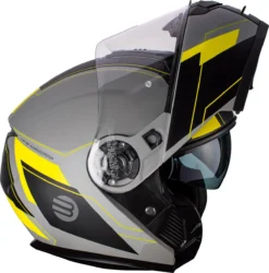 Casco Modulare Befast Tank Con Doppia Omologazione P/J Grigio Giallo