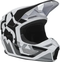 Casco Cross Bambino Fox Racing V1 LUX Nero Bianco