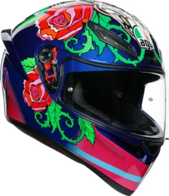 Casco Integrale AGV K1 REPLICA SALOM Blu Rosa