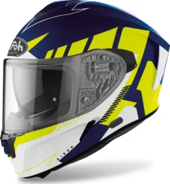 Casco Integrale Airoh Spark Rise Blu Giallo Opaco