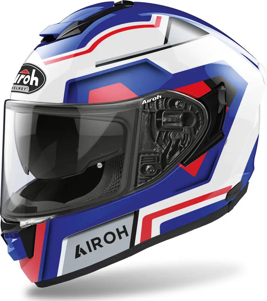 Casco Integrale Airoh ST 501 Square In Fibra Blu Rosso 3 Casco Integrale Airoh ST 501 Square In Fibra Blu Rosso