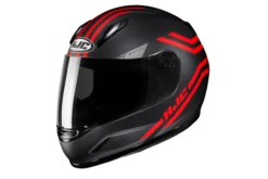 Casco Bambino Integrale HJC CL-Y STRIX MC1SF Nero Rosso Opaco