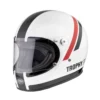 Premier® Casco Integrale Premier TROPHY In Fibra DO8 Bianco Nero Rosso -Accessori Per Moto casco integrale premier trophy in fibra do8 bianco nero rosso