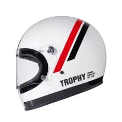 Premier® Casco Integrale Premier TROPHY In Fibra DO8 Bianco Nero Rosso -Accessori Per Moto casco integrale premier trophy in fibra do8 bianco nero rosso2