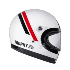 Premier® Casco Integrale Premier TROPHY In Fibra DO8 Bianco Nero Rosso -Accessori Per Moto casco integrale premier trophy in fibra do8 bianco nero rosso3