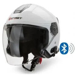 Nuovi arrivi 17 Casco Jet Befast Jet Connect III Con Interfono Integrato Bianco Lucido