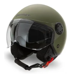 Casco Jet Befast RAPID III Doppia Visiera Verde Militare
