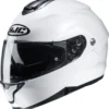 Casco Modulare HJC C91 SOLID Bianco Perla Ryan -Accessori Per Moto casco modulare hjc c91 solid bianco perla ryan