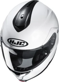 Casco Modulare HJC C91 SOLID Bianco Perla Ryan -Accessori Per Moto casco modulare hjc c91 solid bianco perla ryan2