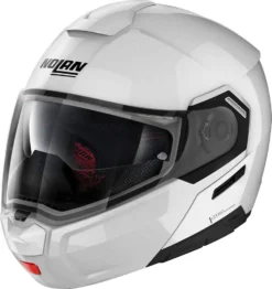 Casco Modulare Nolan N90-3 06 CLASSIC N-COM Bianco Metallizzato