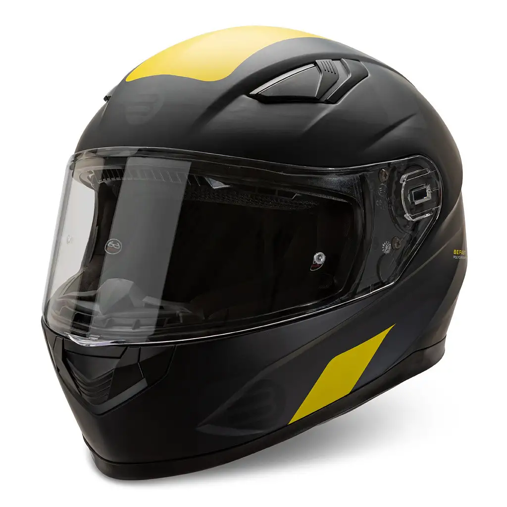 Casco Integrale Befast Flash Nero Giallo