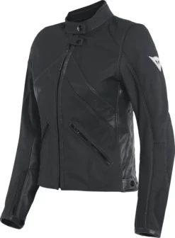 Giacca Moto Donna Pelle Dainese Santa Monica Lady Nero