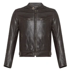 Giacca Moto Pelle Carburo TWISTER Certificata CE Marrone