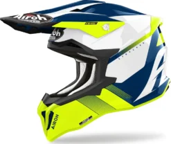 Casco Cross Airoh Strycker Blazer In Fibra Giallo Lucido
