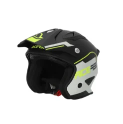 Casco Jet Acerbis Aria 2206 Nero Giallo Fluo