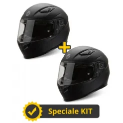 Kit Coppia Flash III Nero Opaco- 2 Caschi Integrali Befast