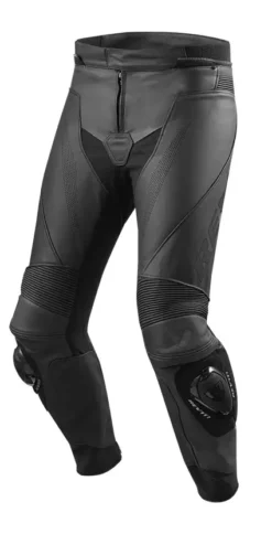 Pantaloni Moto Pelle Estivi Rev'it Vertex GT Nero