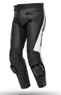 Pantaloni Moto Pelle Spyke LF SLIDER PANTS Nero Bianco