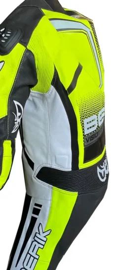 Tuta Moto Pelle Intera Berik LS1-191318 Nero Giallo -Accessori Per Moto side 2